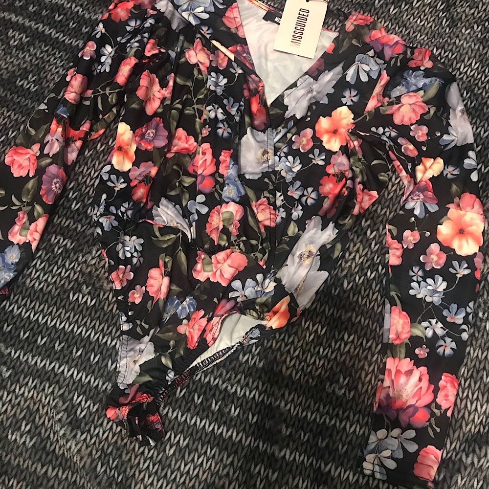 Missguided NEW Floral Bodysuit Sold - Picture 5 of 7